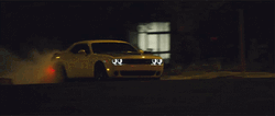 Dodge Challenger 2018 Yellow Drift GIF