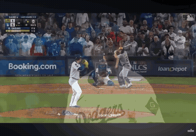 Dodgers Baseball Game On Screen GIF