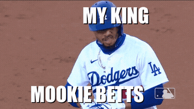 Dodgers Baseball Player My King Mookie Betts GIF