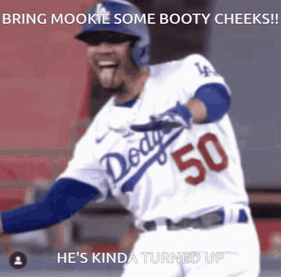 Dodgers Baseball Player Number 50 GIF
