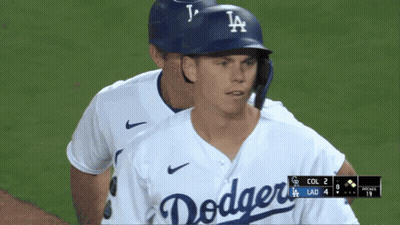 Dodgers Baseball Player On Field GIF