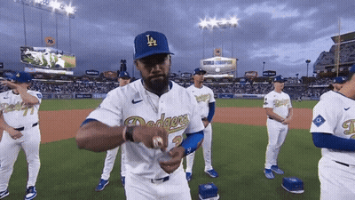 Dodgers Baseball Player On Field GIF