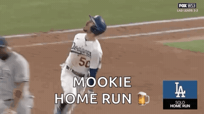 Dodgers Baseball Player Running Home GIF