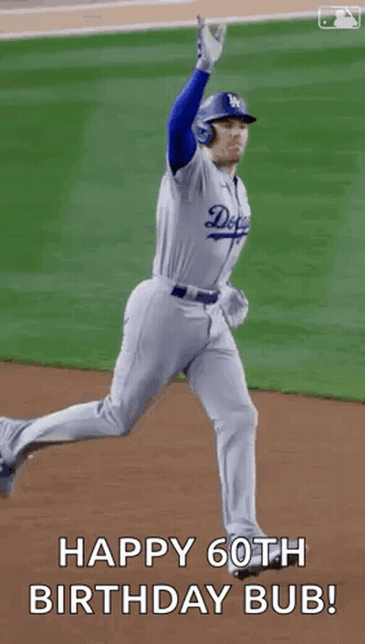 Dodgers Baseball Player Running On Field GIF