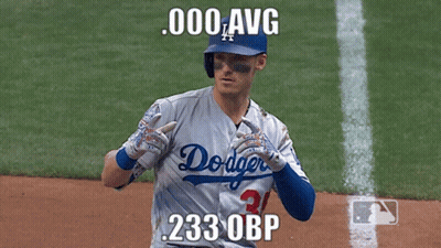 Dodgers Baseball Player Running GIF