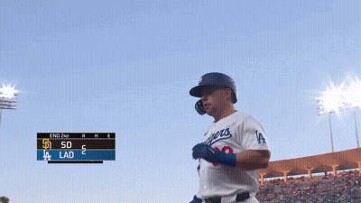 Dodgers Baseball Player Shaking Hand GIF