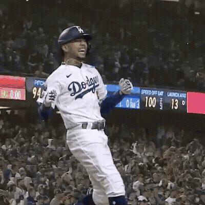 Dodgers Baseball Player Standing GIF