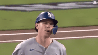 Dodgers Baseball Player Standing On Field GIF