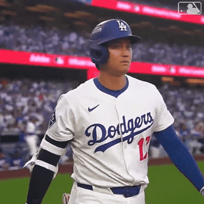 Dodgers Baseball Player Standing On Field GIF