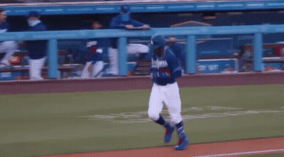 Dodgers Baseball Player Talking To Referee GIF