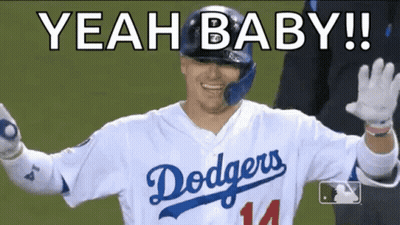 Dodgers Baseball Player Waving GIF