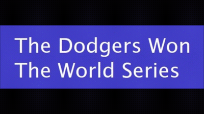 Dodgers Logo Blue And White GIF