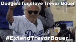 Dodgers Love Trevor Bauer GIF