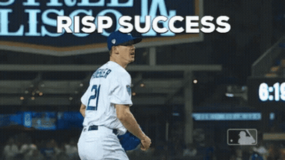Dodgers Pitcher Celebrating Win With Risp Success GIF
