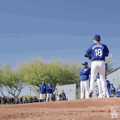Dodgers Pitcher Winds Up GIF