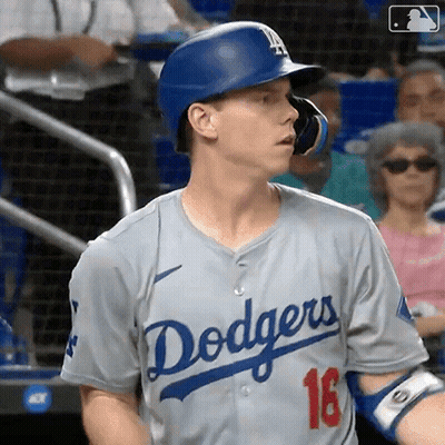 Dodgers Player Number 16 GIF