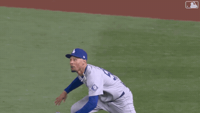 Dodgers Player Reaching For Ball GIF