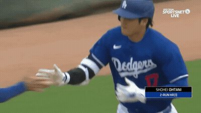 Dodgers Player Shaking Hands GIF