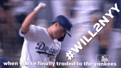 Dodgers Player With #Will2NY GIF
