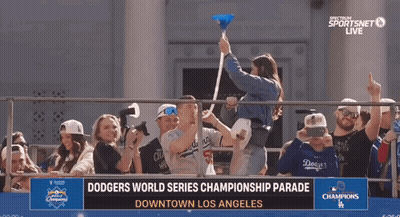 Dodgers World Series Championship Parade Los Angeles GIF