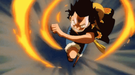 Doflamingo Attact Luffy Haki GIF