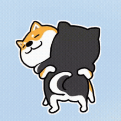 Dog And Cat Hugging GIF
