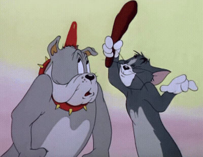 Dog And Cat With Spiked Collars GIF