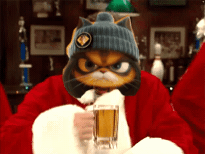 Dog At Table With Asahi Beer GIF