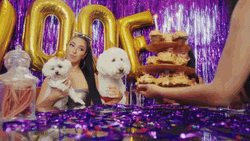 Dog Birthday Cupcakes Candles GIF
