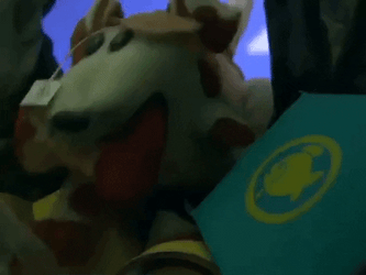 Dog Biting Hot Garbage Apple GIF