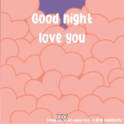 Dog Cartoon Saying Good Night Love You GIF