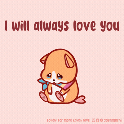 Dog Drawing Saying I Will Always Love You GIF