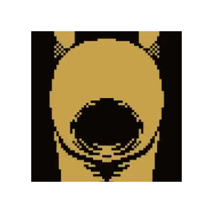 Dog Face Pixel Art Sticker