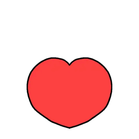 Dog Holding Red Heart With Hearts In Eyes Sticker