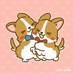 Dog Hug Cute Sticker GIF