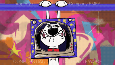 Dog In Box Saying Confidential Distributed Woof GIF