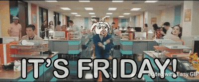 Dog In Office It's Friday GIF