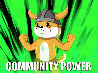 Dog In Viking Helmet Community Power GIF