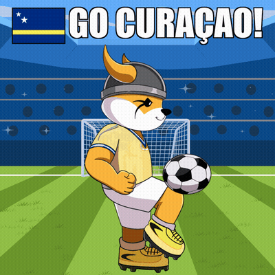 Dog Kicking Soccer Ball Go Curacao GIF