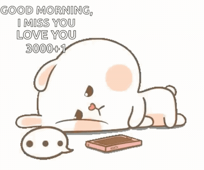 Dog Laying Down Next To Cell Phone With Speech Bubble GIF