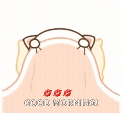 Dog Laying In Bed Good Morning GIF