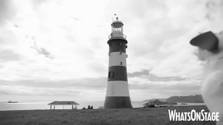 Dog Looking The Lighthouse GIF