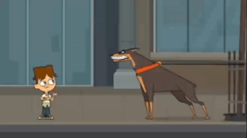 Dog On A Leash Jumping In The Air GIF