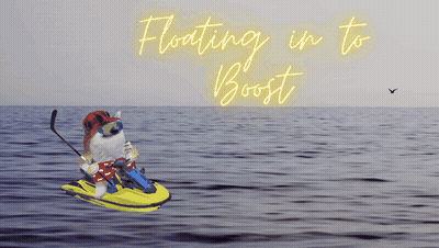 Dog Riding Jet Ski Floating In To Boost GIF