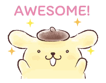 Dog Saying Awesome Sticker
