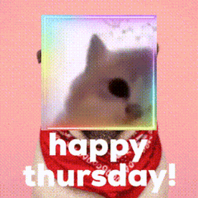 Dog Saying Happy Thursday GIF