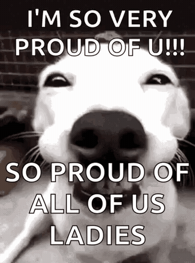 Dog Saying I'm So Very Proud Of You GIF