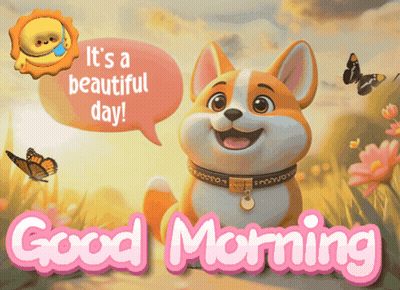 Dog Saying It's A Beautiful Day GIF