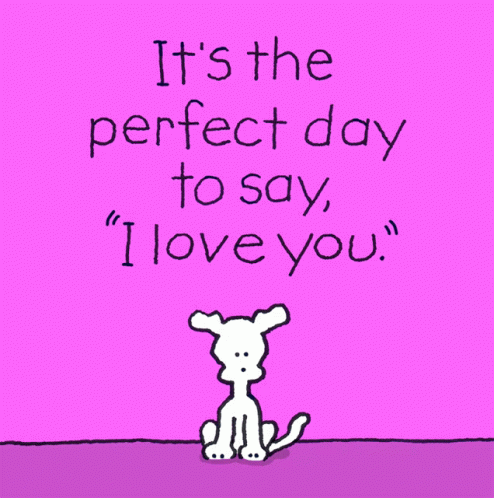 Dog Saying It's The Perfect Day To Love You GIF