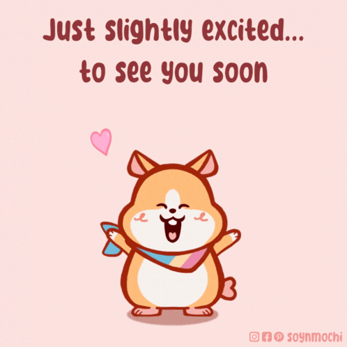 Dog Saying Just Slightly Excited To See You Soon GIF